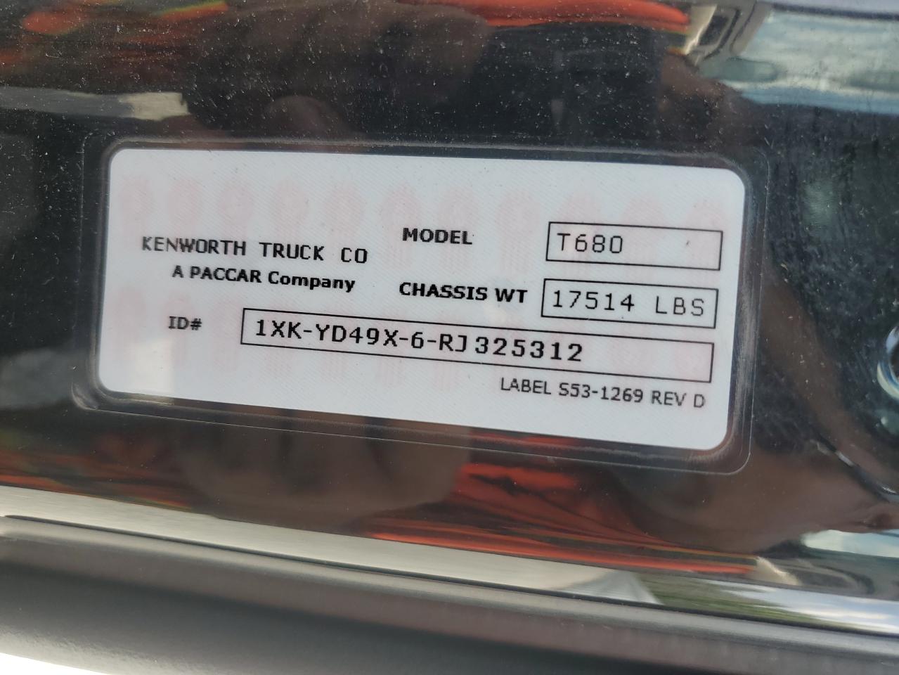 2024 KENWORTH Tractor VIN 1XKYD49X6RJ325312 photo 10