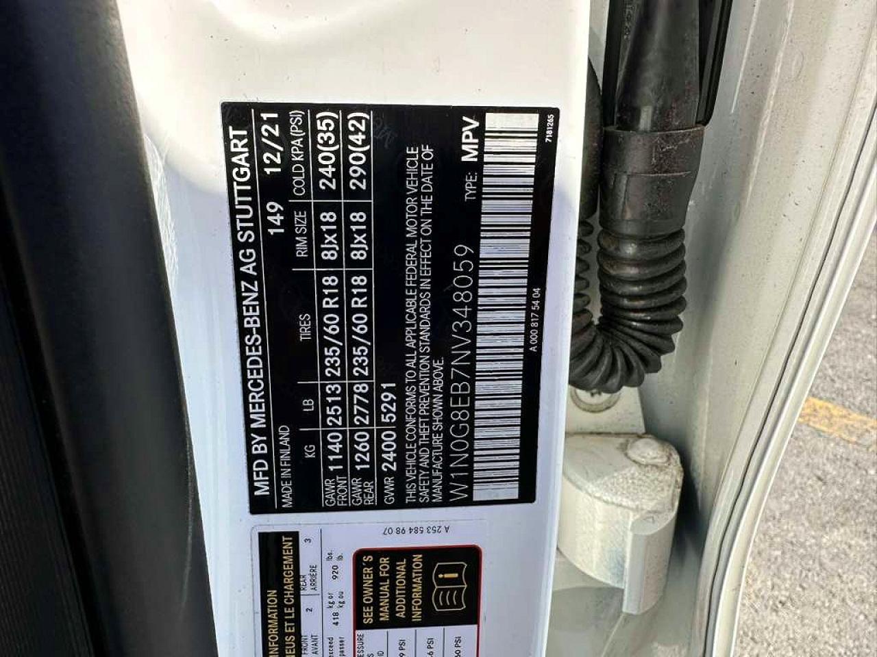 2022 Mercedes-Benz Glc class VIN W1N0G8EB7NV348059 photo 10
