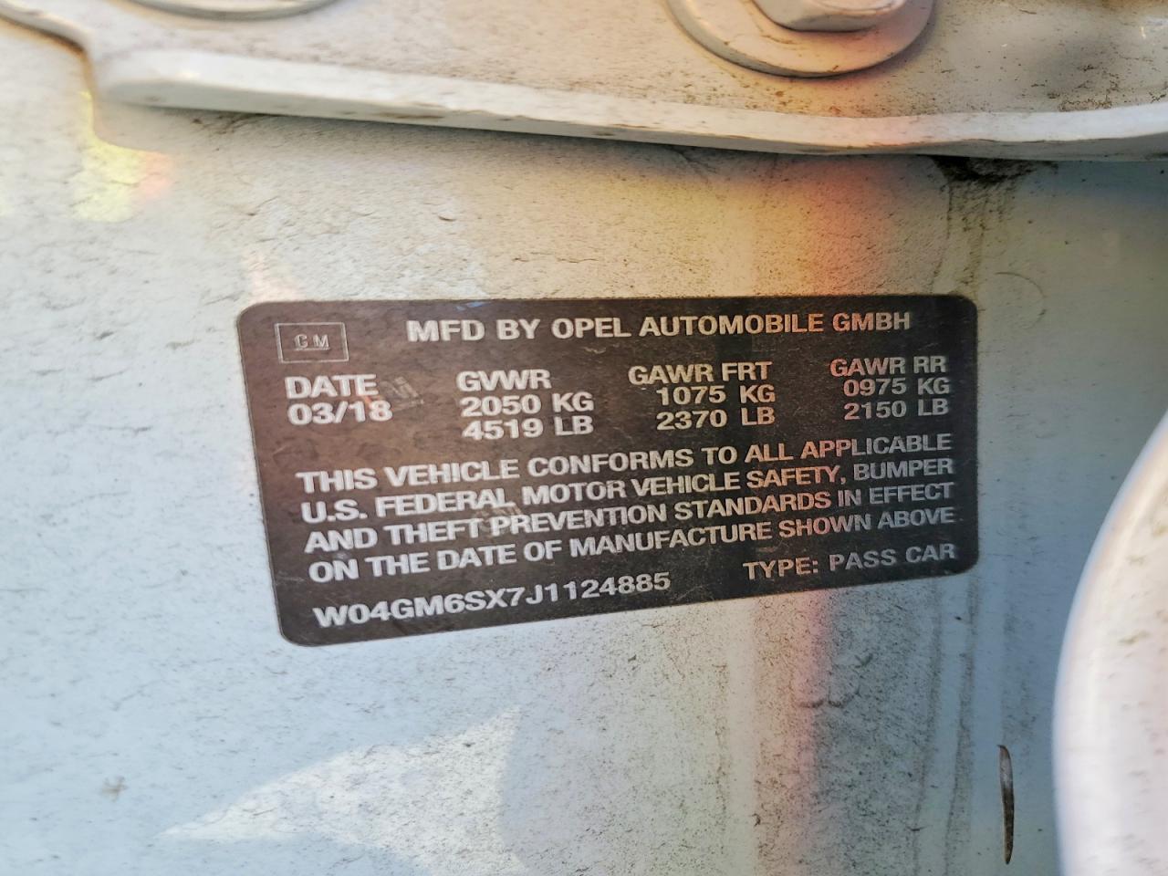 2018 Buick Regal VIN W04GM6SX7J1124885 photo 12