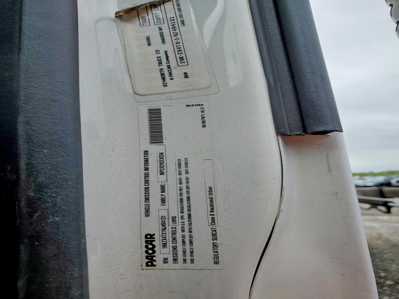 2022 KENWORTH All other VIN 1NKZX4TX1NJ494131 photo 10