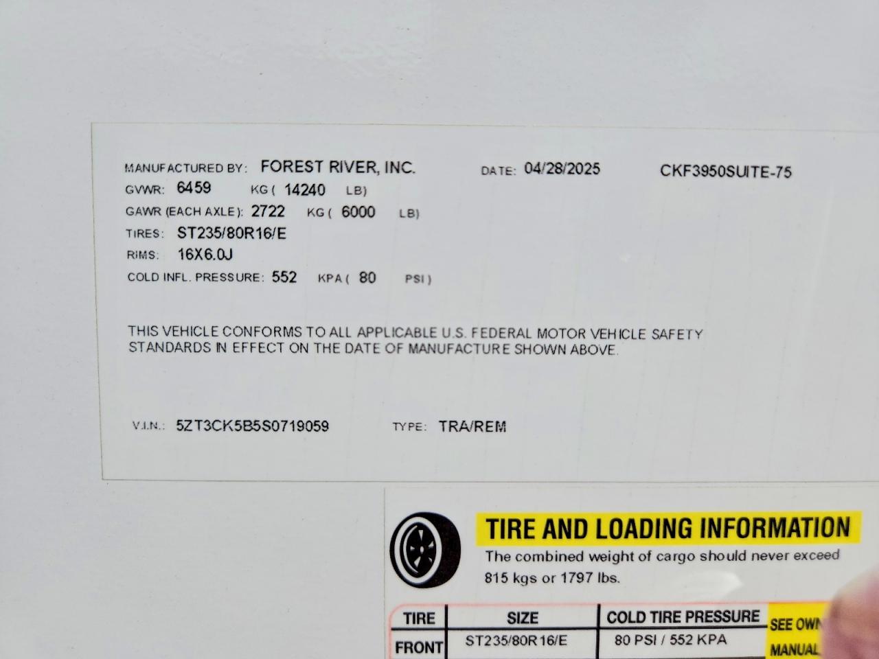 2025 FOREST All models VIN 5ZT3CK5B5S0719059 photo 10