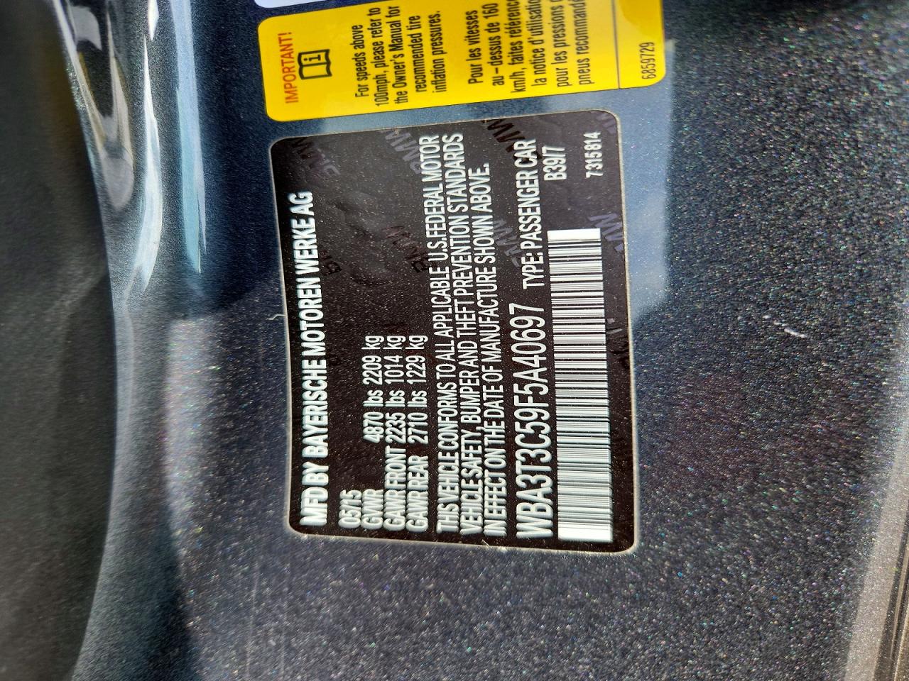 2015 BMW 4 series VIN WBA3T3C59F5A40697 photo 12