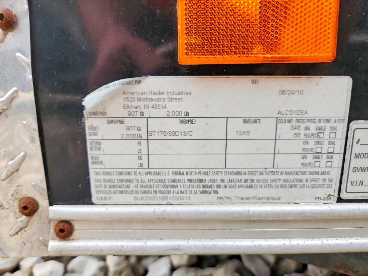 2011 AMERICAN Unknown VIN 5N6200D18B1030913 photo 10