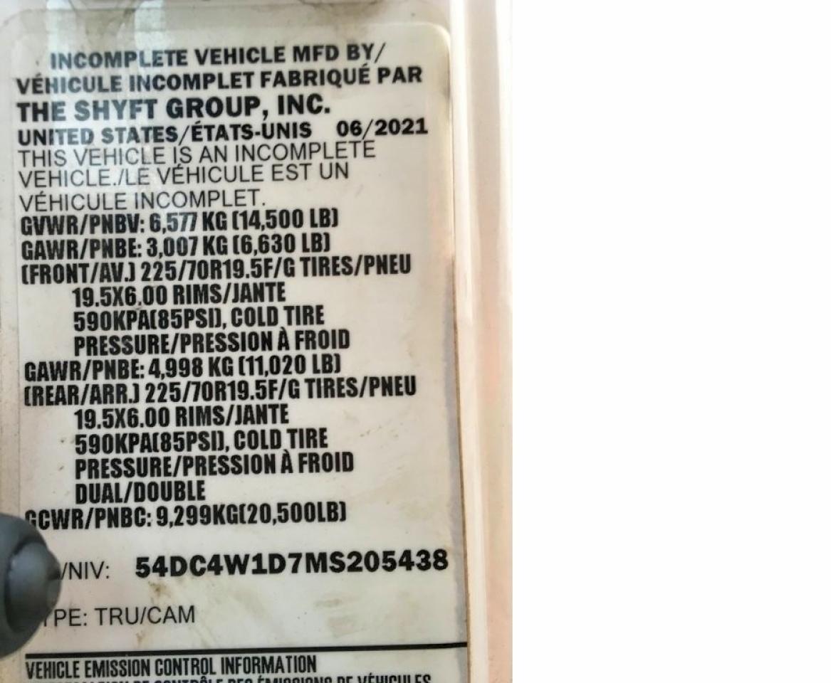 2021 Isuzu Npr VIN 54DC4W1D7MS205438 photo 10