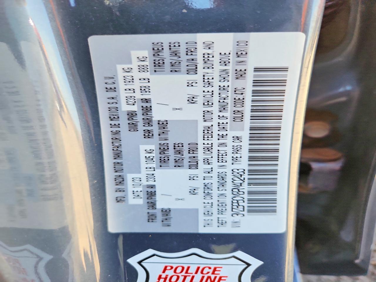 2024 Mazda 3 VIN 3MZBPBCM8RM402483 photo 12