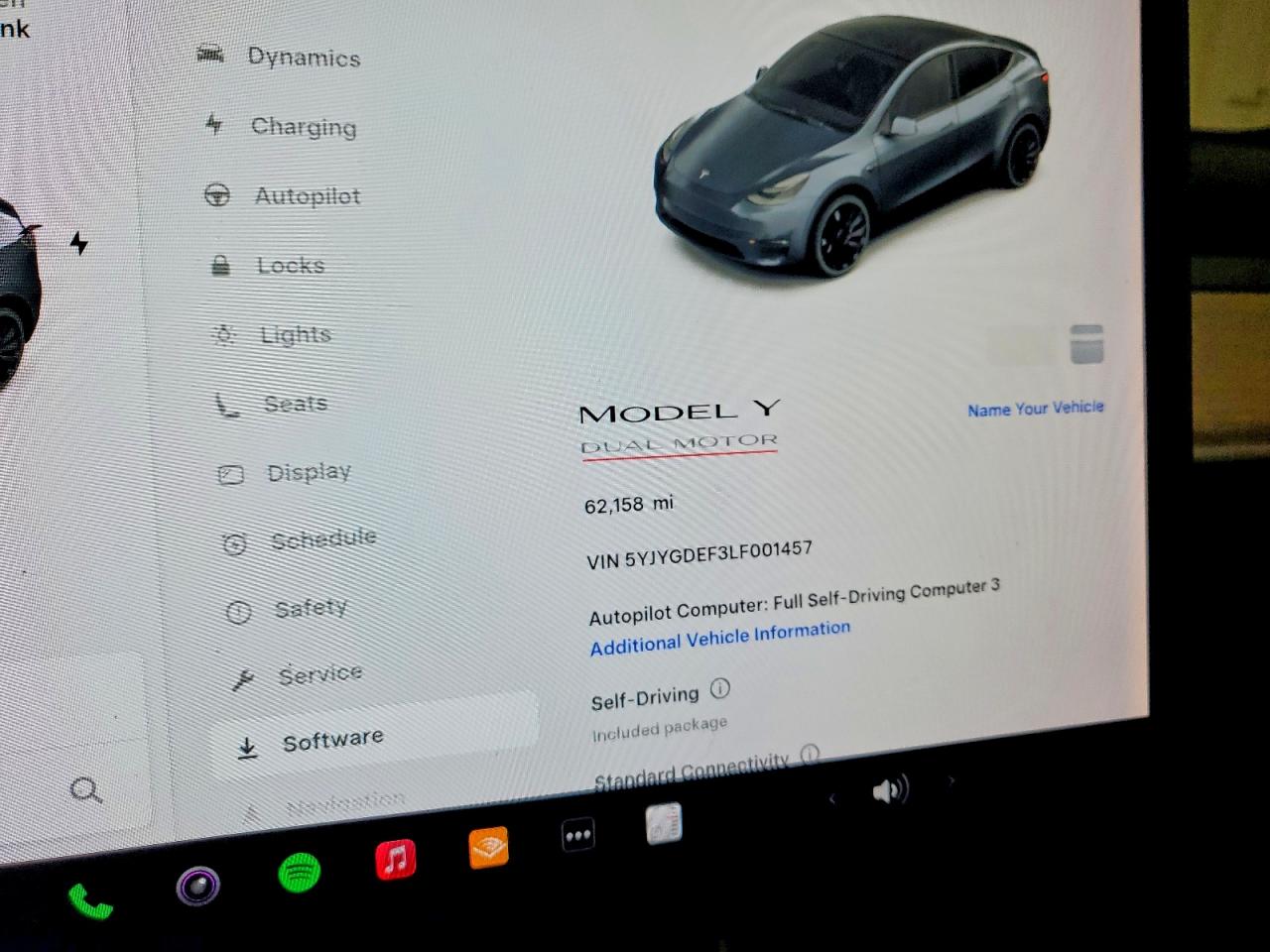 2020 Tesla Model y VIN 5YJYGDEF3LF001457 photo 9