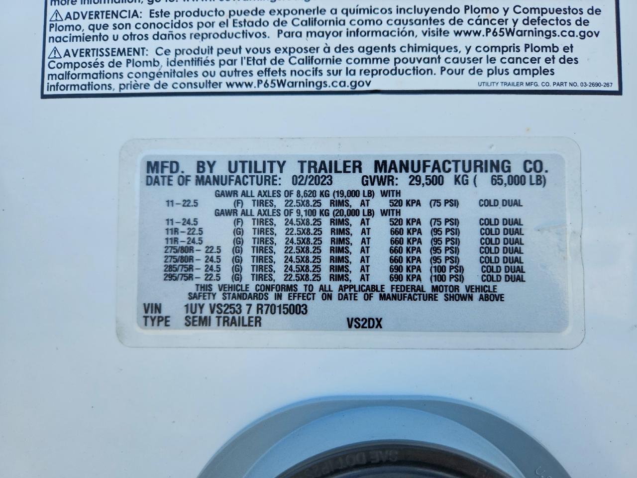 2024 UTILITY Trailbox VIN 1UYVS2537R7015003 photo 10
