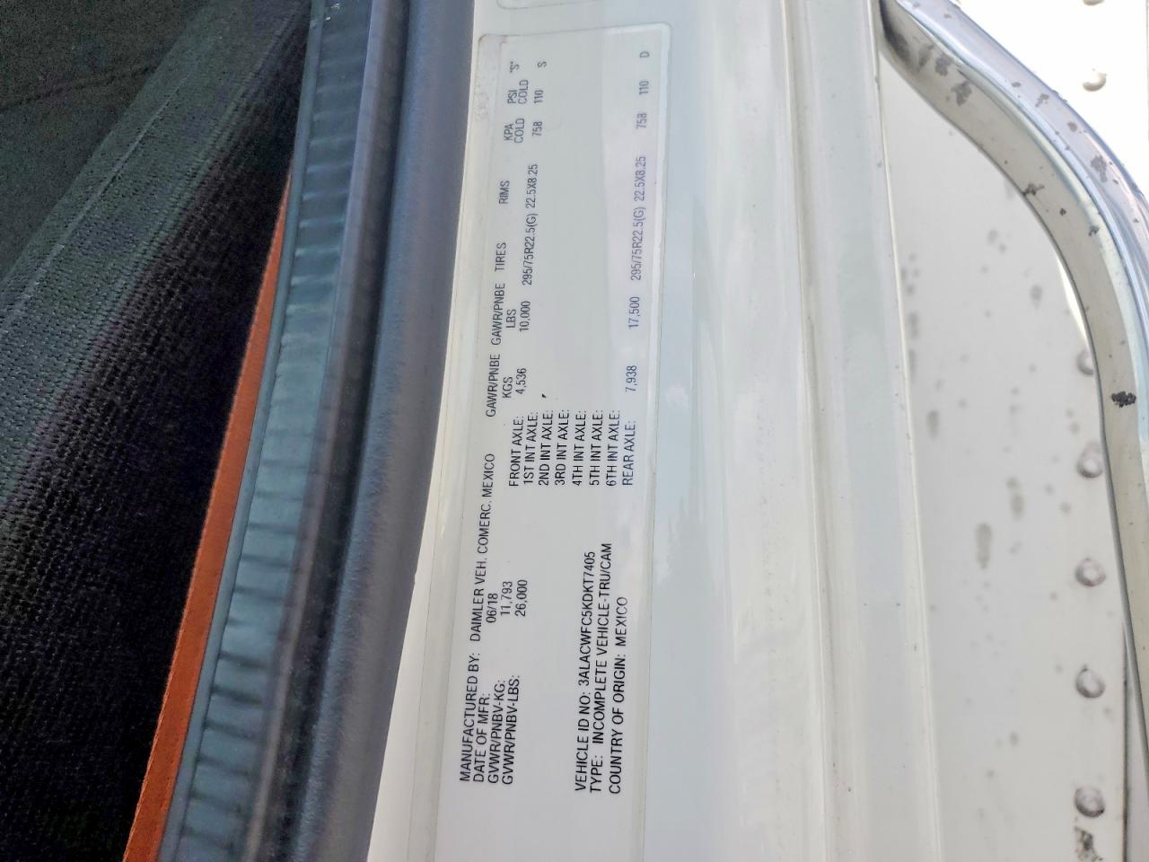 2019 FREIGHTLINER All other VIN 3ALACWFC5KDKT7405 photo 12
