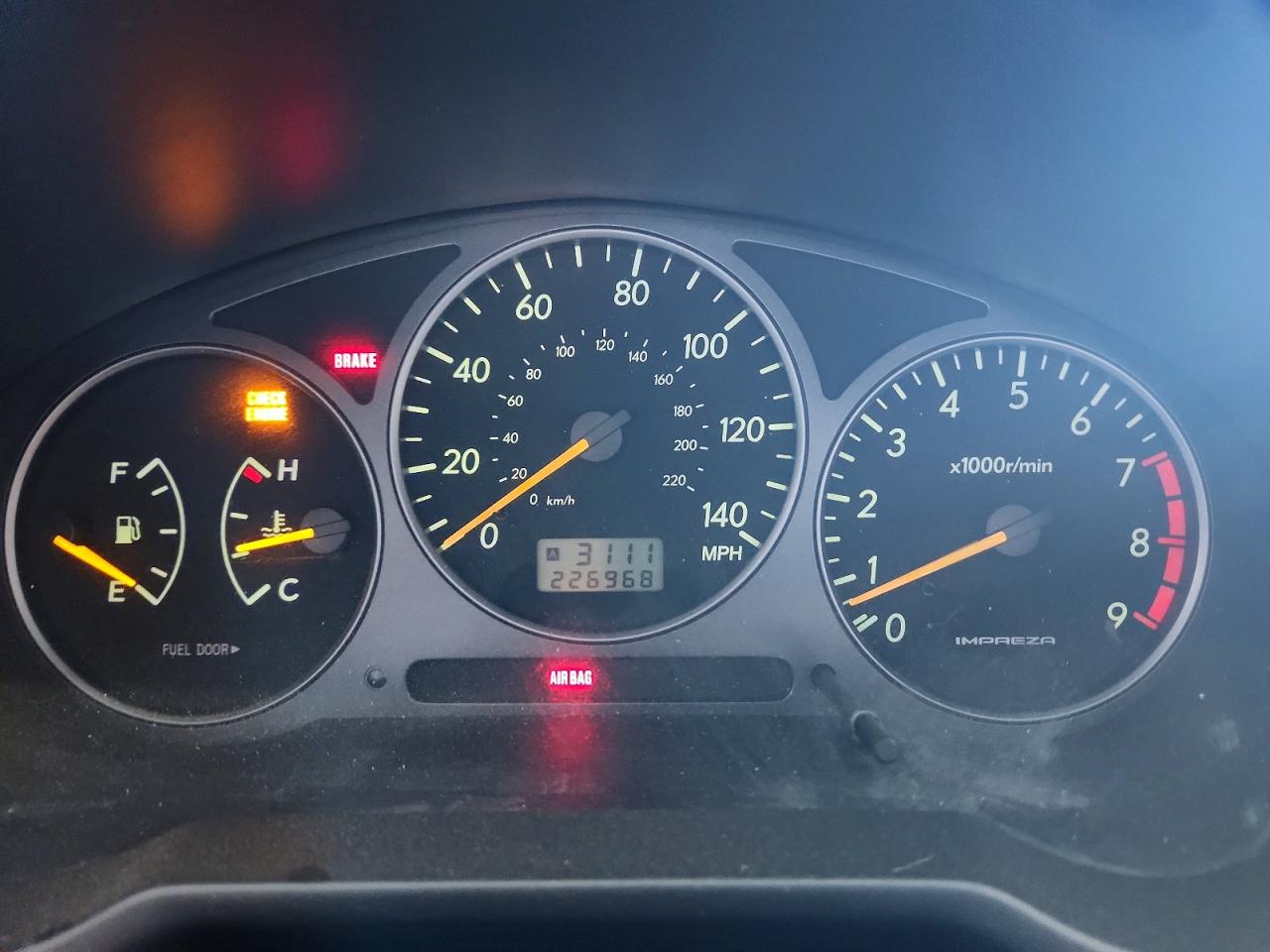 2002 Subaru Wrx VIN JF1GD29682G526012 photo 9