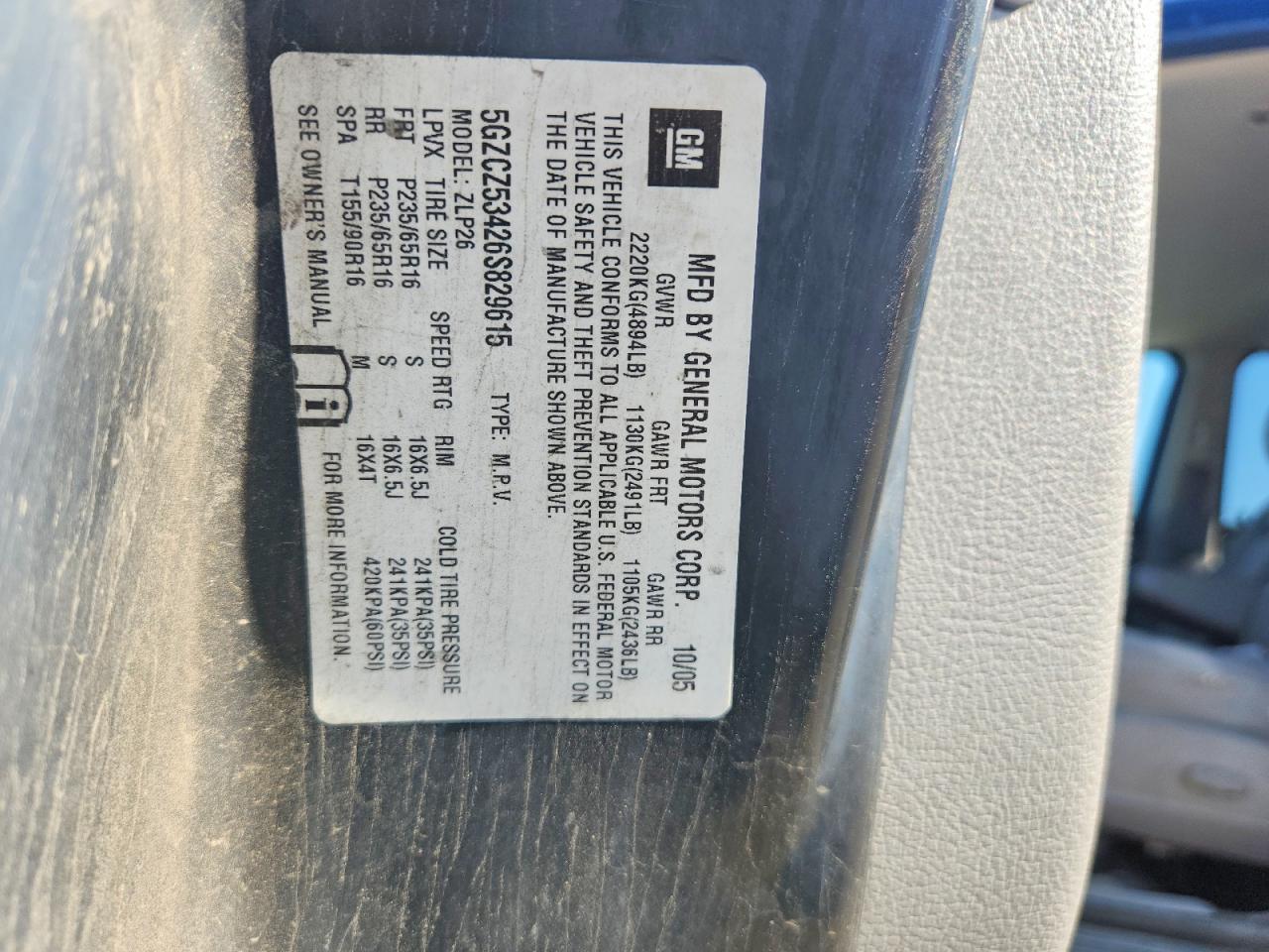 2006 Saturn Vue VIN 5GZCZ53426S829615 photo 12