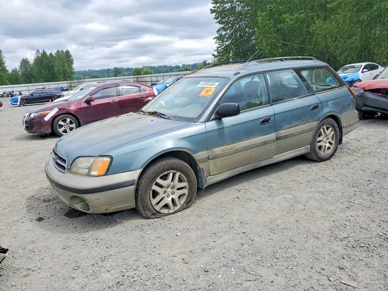 2001 Subaru LEGACY VIN 4S3BH675X17662585 photo 1