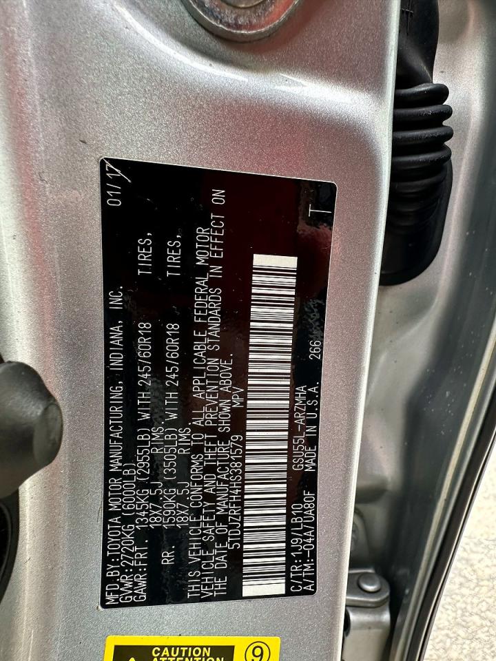 2017 Toyota Highlander VIN 5TDJZRFH4HS381579 photo 10
