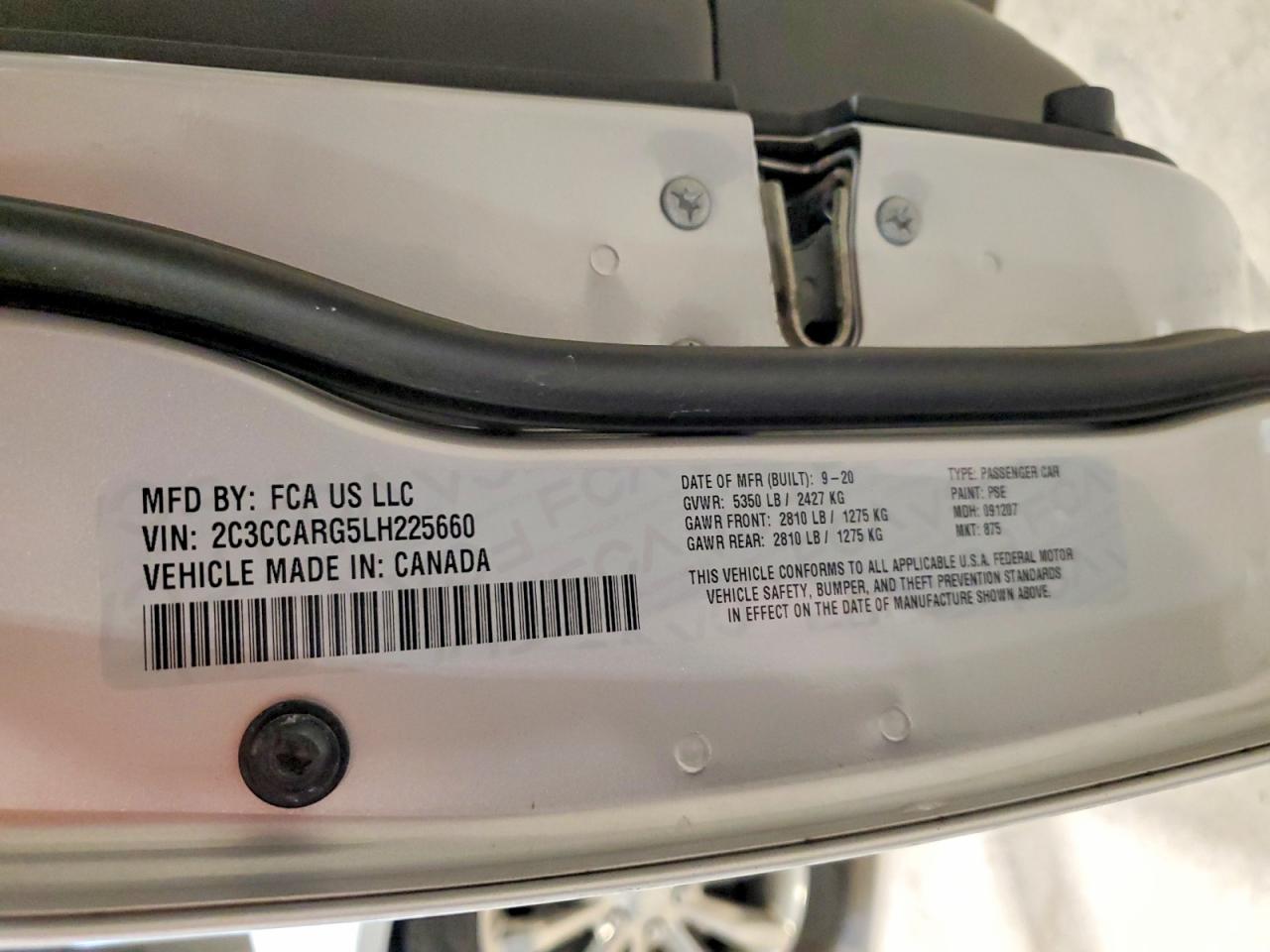 2020 Chrysler 300 VIN 2C3CCARG5LH225660 photo 12