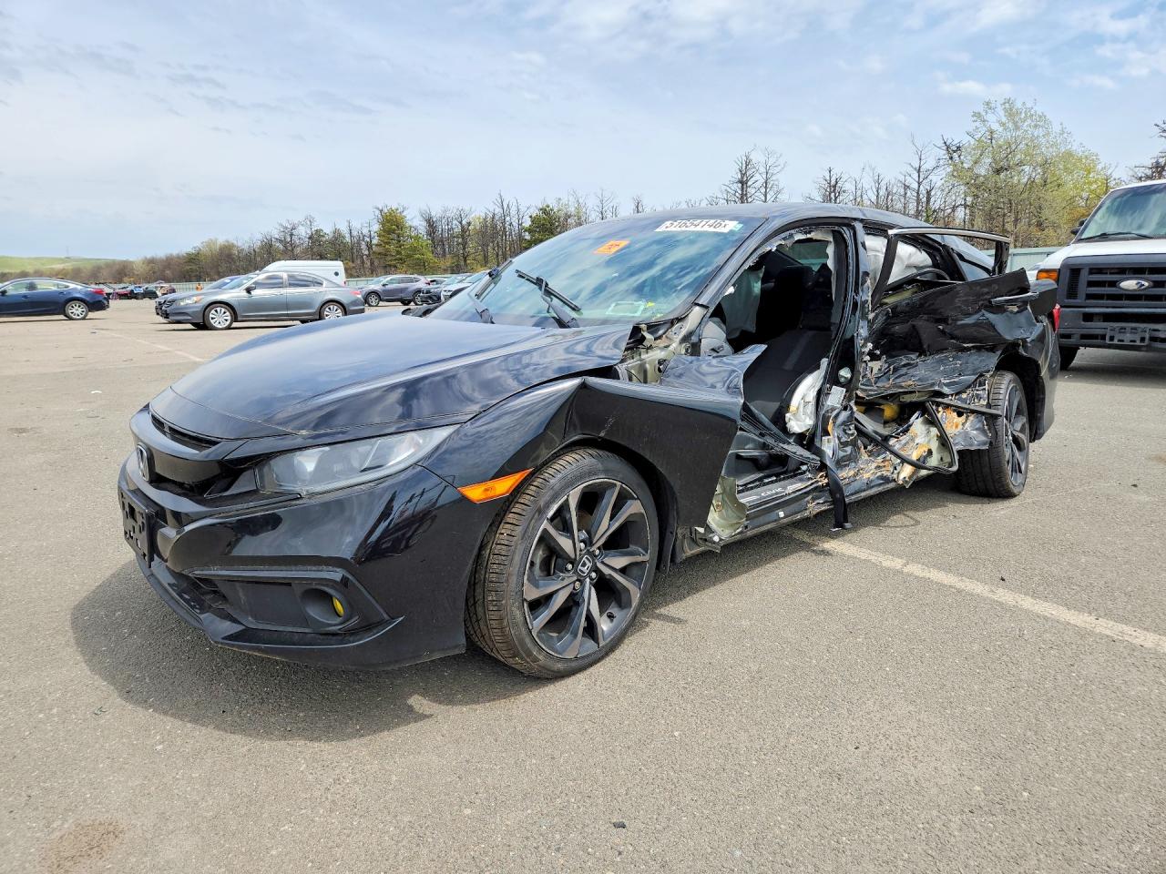 2019 HONDA Civic VIN 2HGFC2F8XKH539882 photo 1