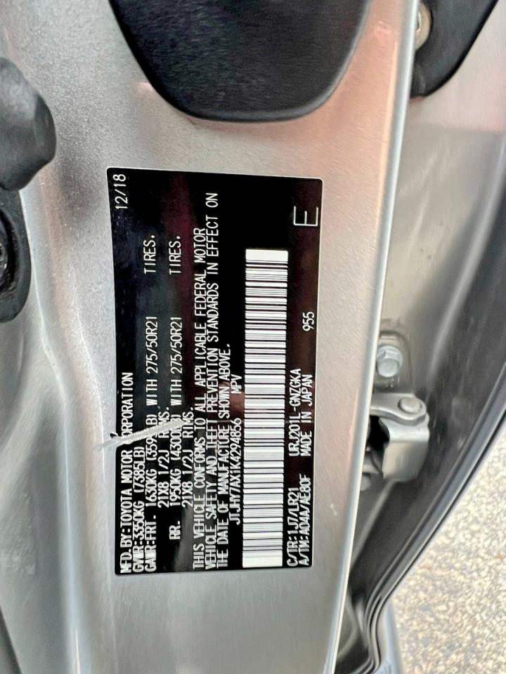 2019 LEXUS Lx570 VIN JTJHY7AX1K4294856 photo 10
