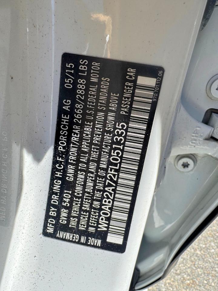 2015 Porsche Panamera VIN WP0AB2A72FL051335 photo 10