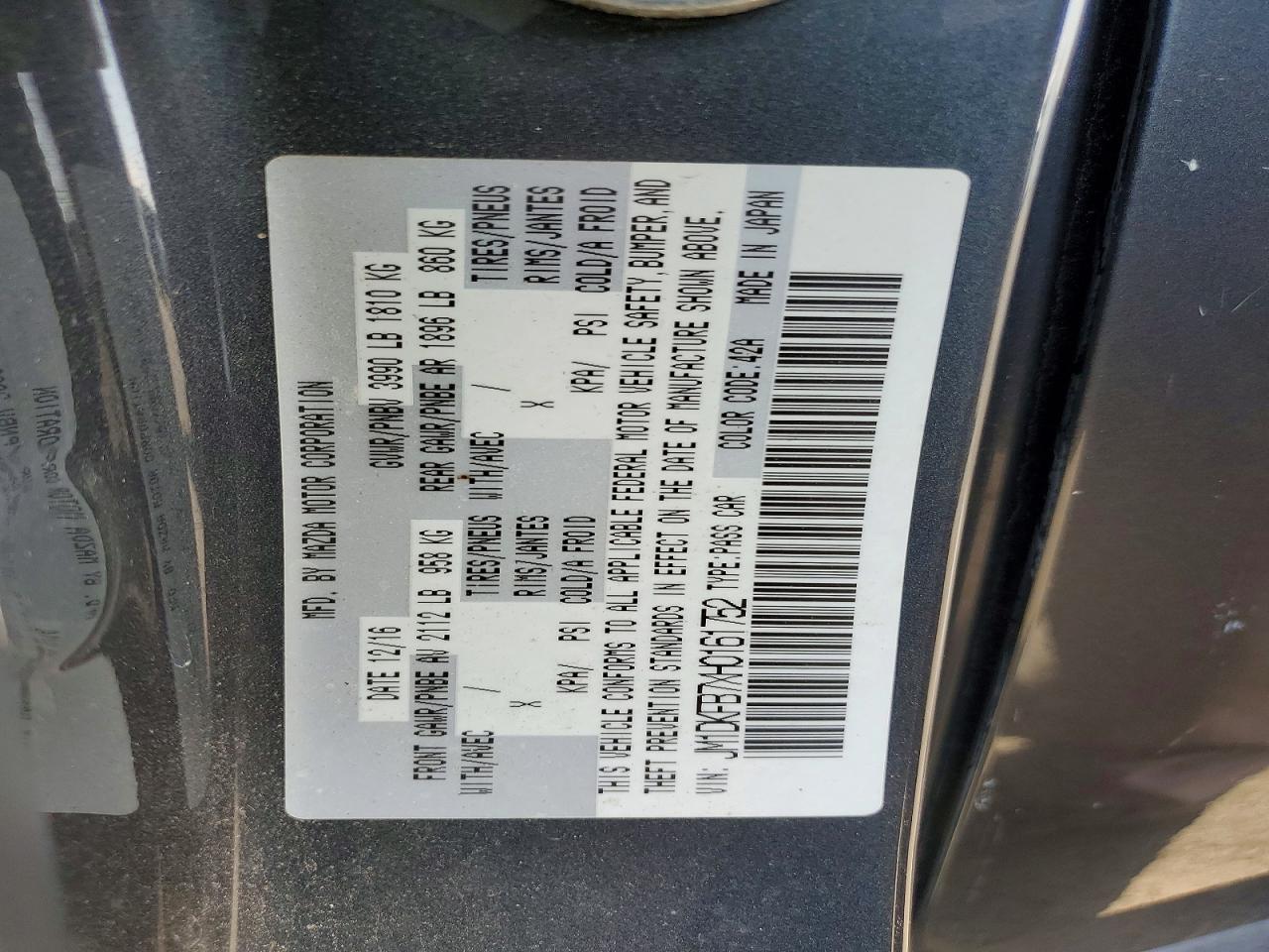 2017 Mazda Cx-3 VIN JM1DKFB7XH0161752 photo 12