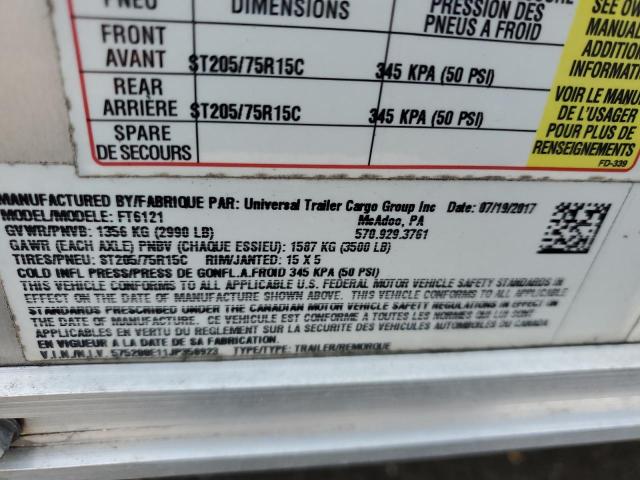 2017 WELLS Trl VIN 575200E11JP358923 photo 10