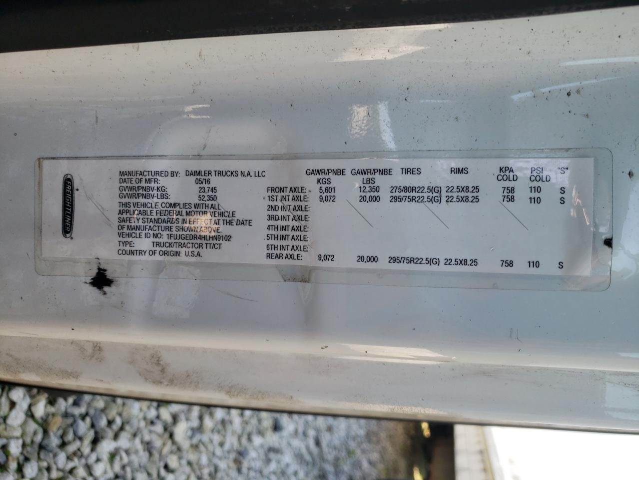 2017 FREIGHTLINER All other VIN 1FUJGEDR4HLHN9102 photo 10