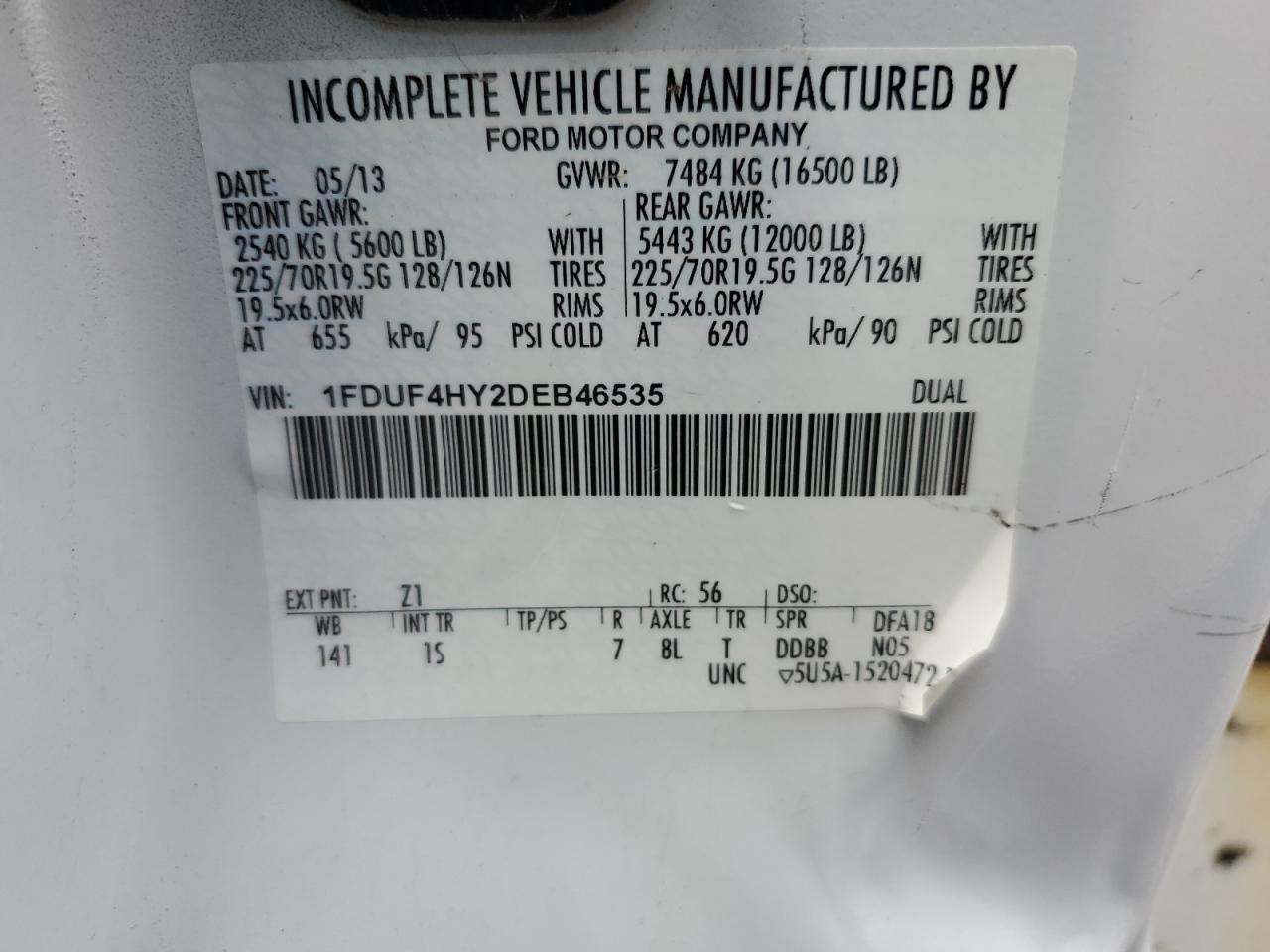 2013 FORD F-450 VIN 1FDUF4HY2DEB46535 photo 12