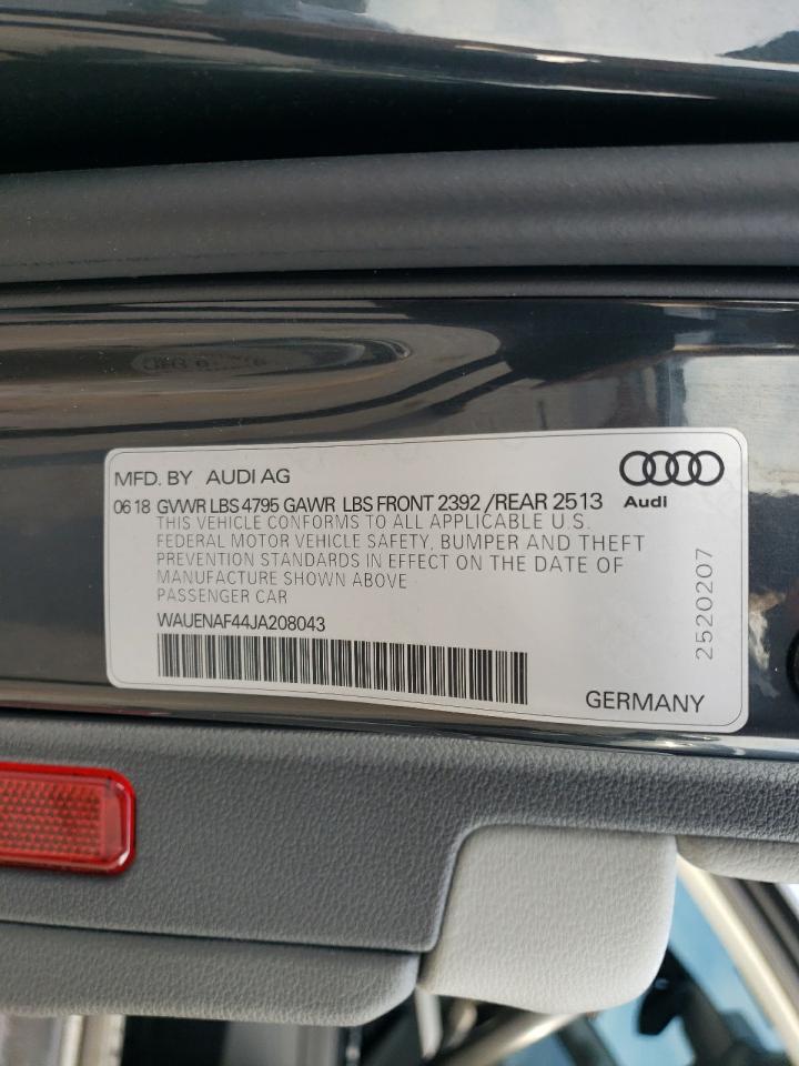 2018 AUDI A4 VIN WAUENAF44JA208043 photo 12