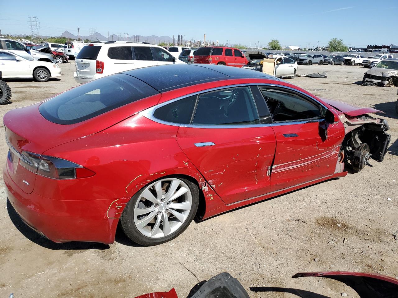 2017 TESLA Model s VIN 5YJSA1E25HF182006 photo 3
