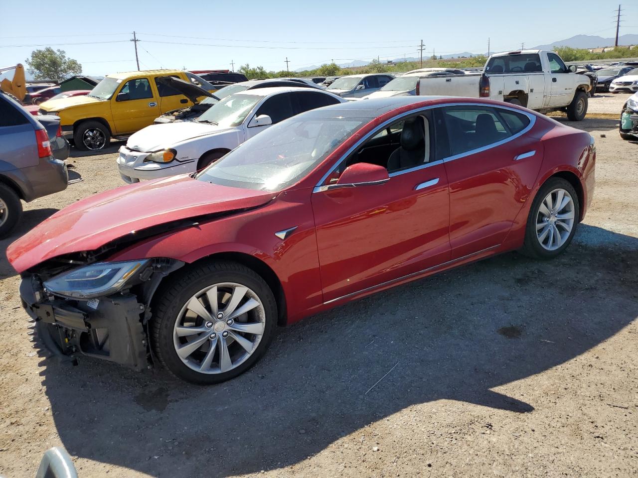 2017 TESLA Model s VIN 5YJSA1E25HF182006 photo 1