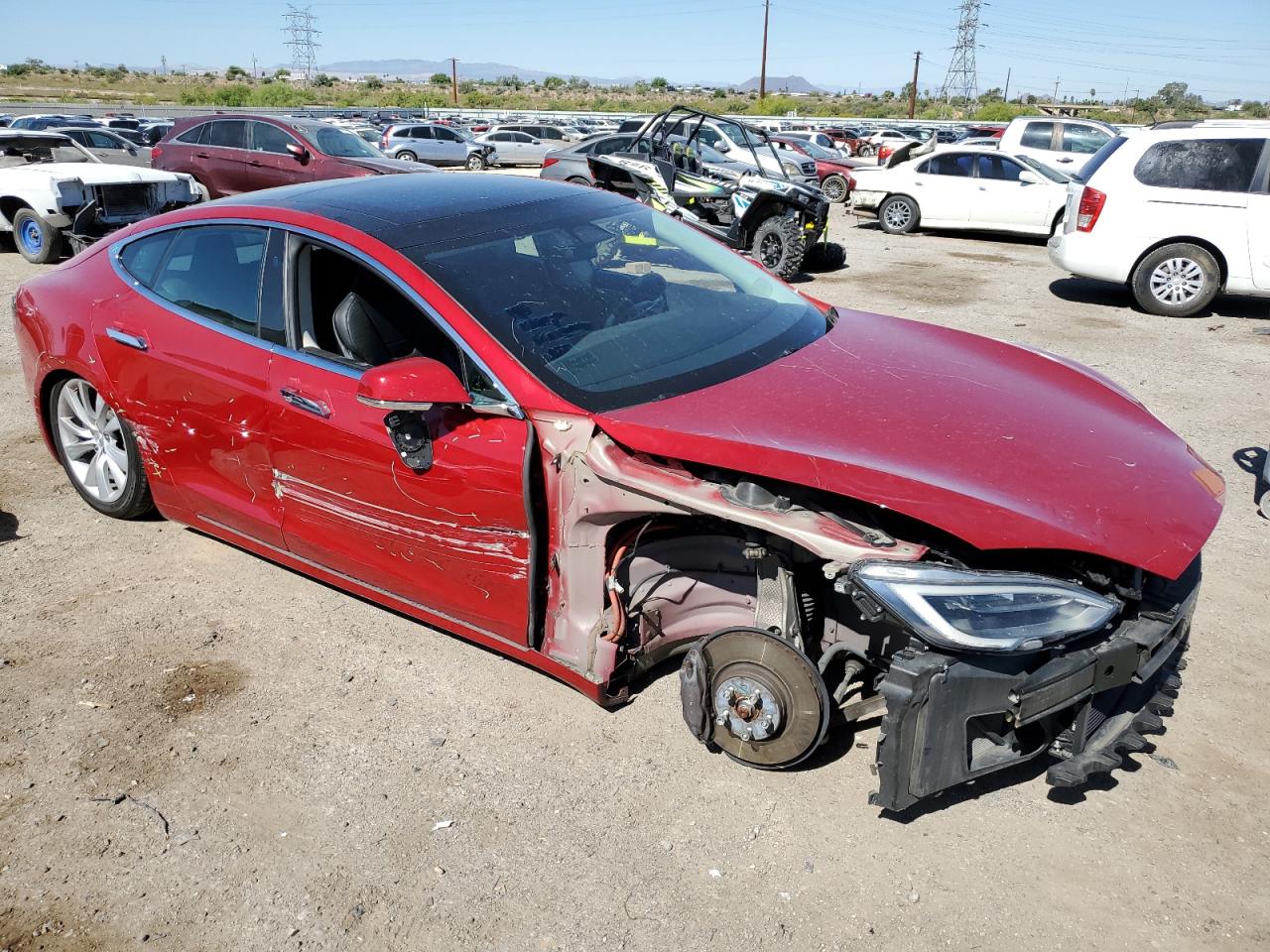 2017 TESLA Model s VIN 5YJSA1E25HF182006 photo 4