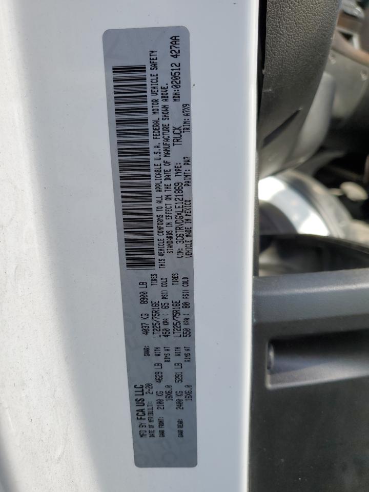 2020 RAM Promaster 2500 VIN 3C6TRVDGXLE121869 photo 10