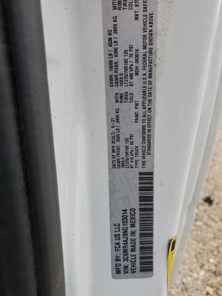 2022 RAM 2500 VIN 3C6MR4AJ9NG103014 photo 12