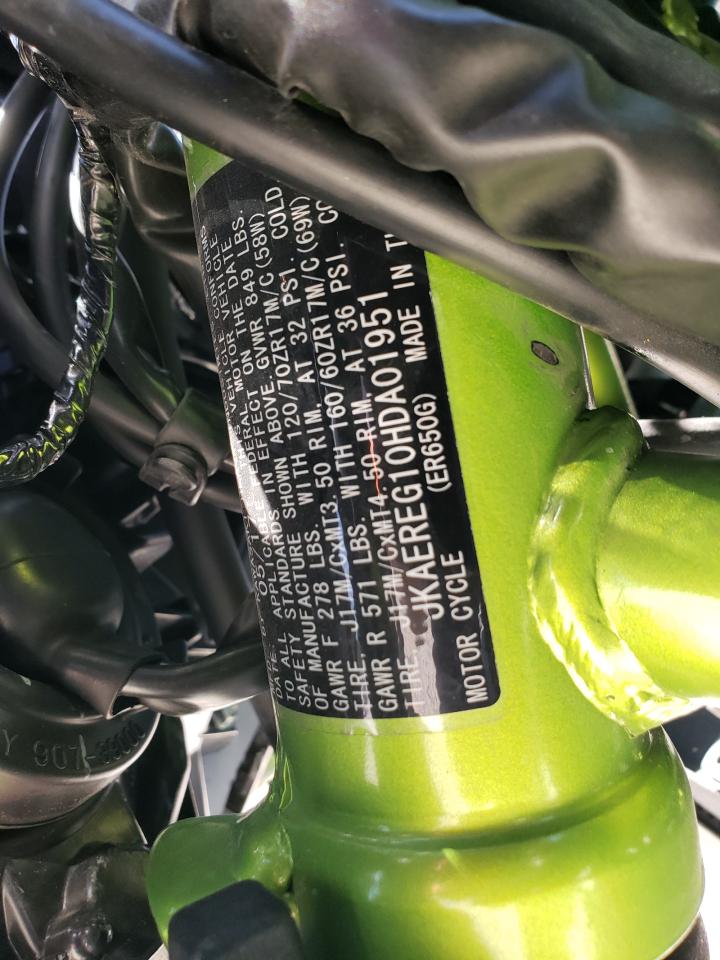 2017 KAWASAKI ER650 G VIN JKAEREG10HDA01951 photo 9