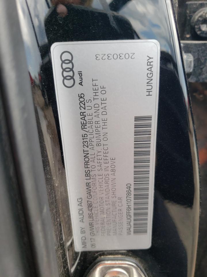 2017 AUDI A3 VIN WAUAUGFF6H1078640 photo 12
