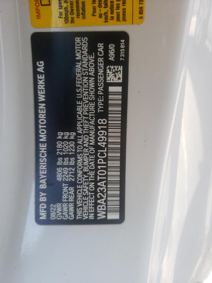 2023 BMW 4 series VIN WBA23AT01PCL49918 photo 12