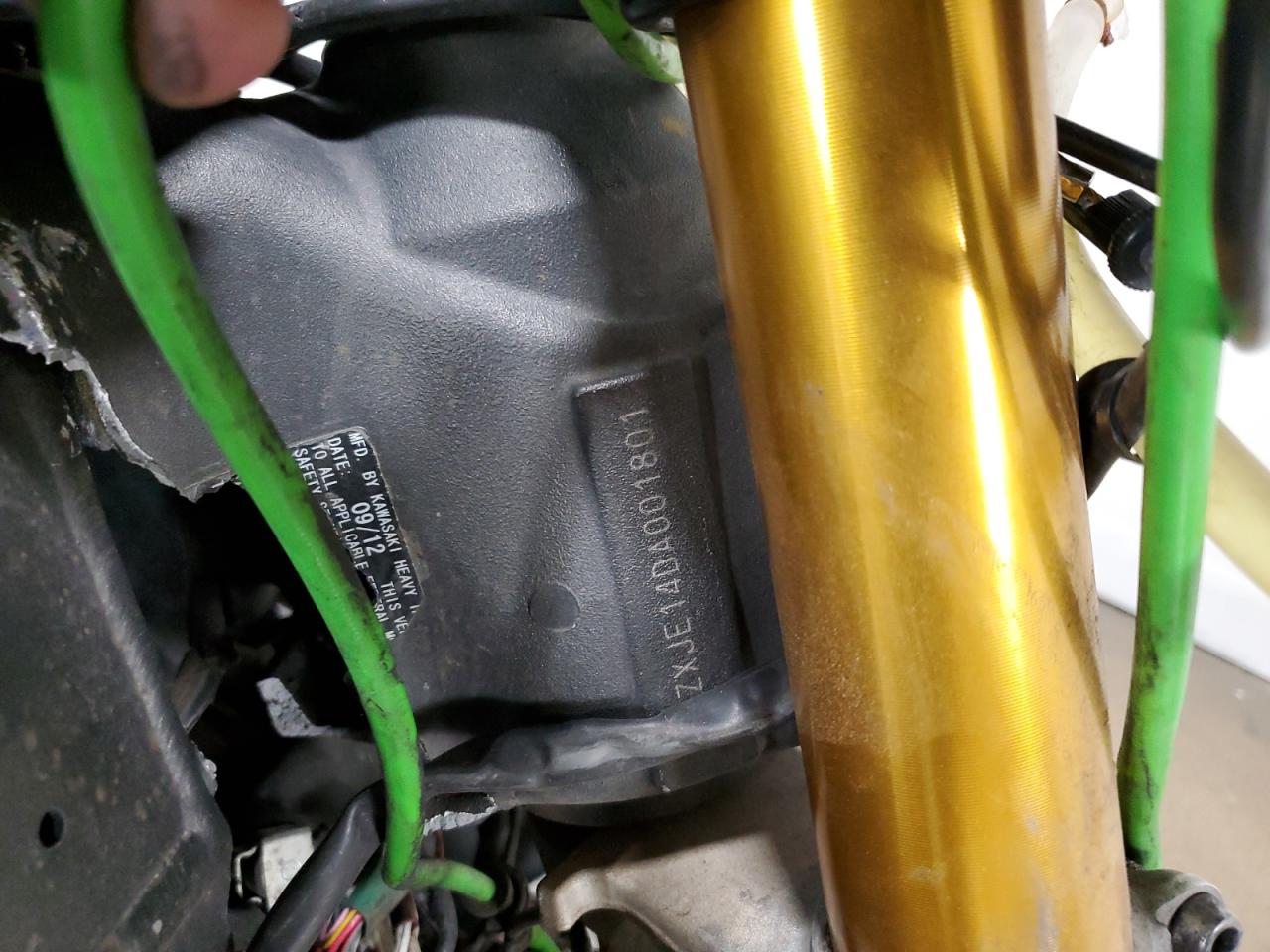 2013 KAWASAKI ZX636 E VIN JKBZXJE14DA001801 photo 10