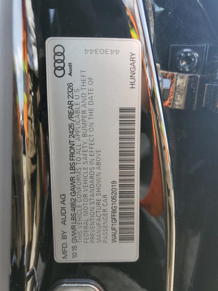 2016 AUDI S3 VIN WAUF1GFF8G1052019 photo 12