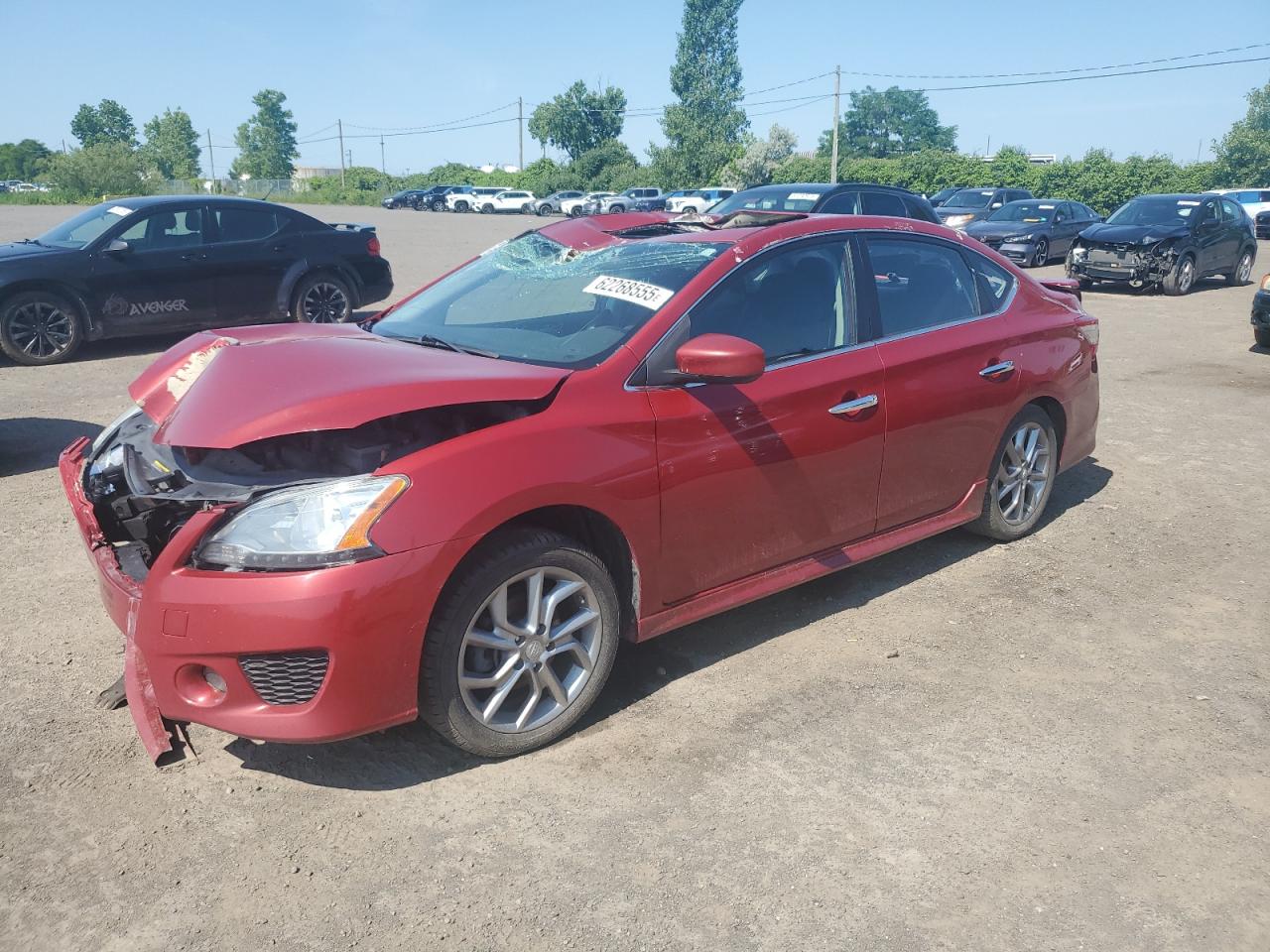 2014 NISSAN Sentra s VIN 3N1AB7APXEL655640 photo 1