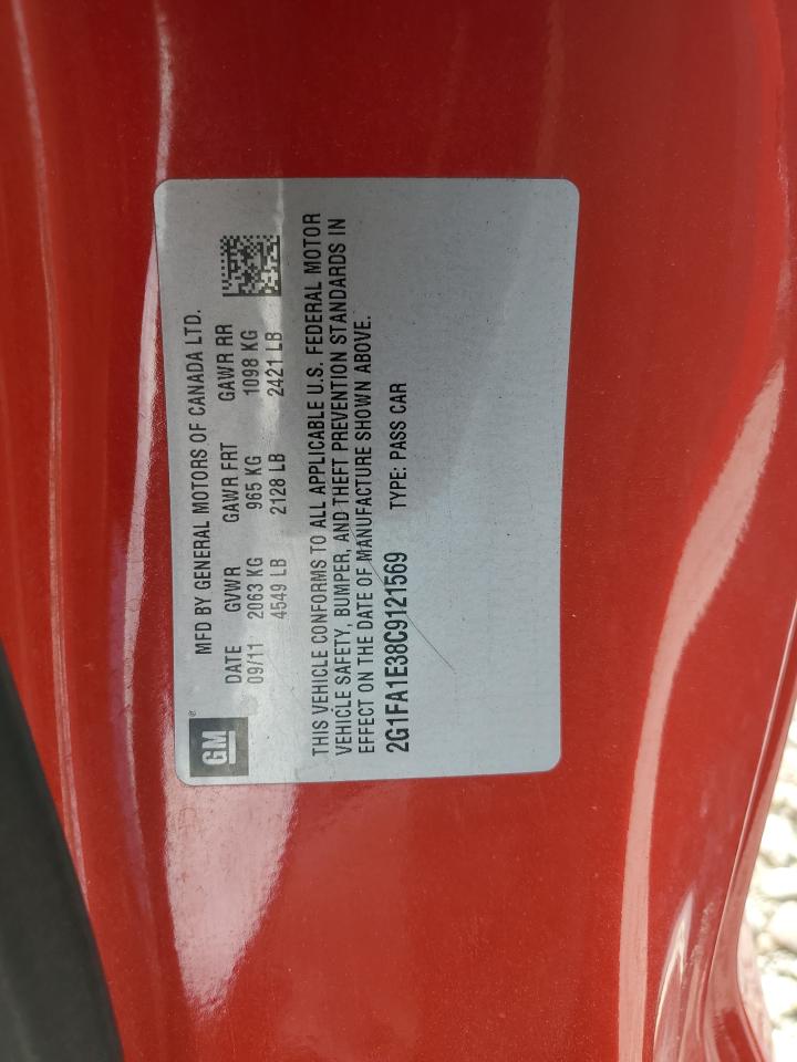 2012 Chev Camaro VIN 2G1FA1E38C9121569 photo 12