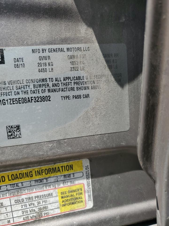 2010 CHEV Malibu VIN 1G1ZE5E08AF323802 photo 12