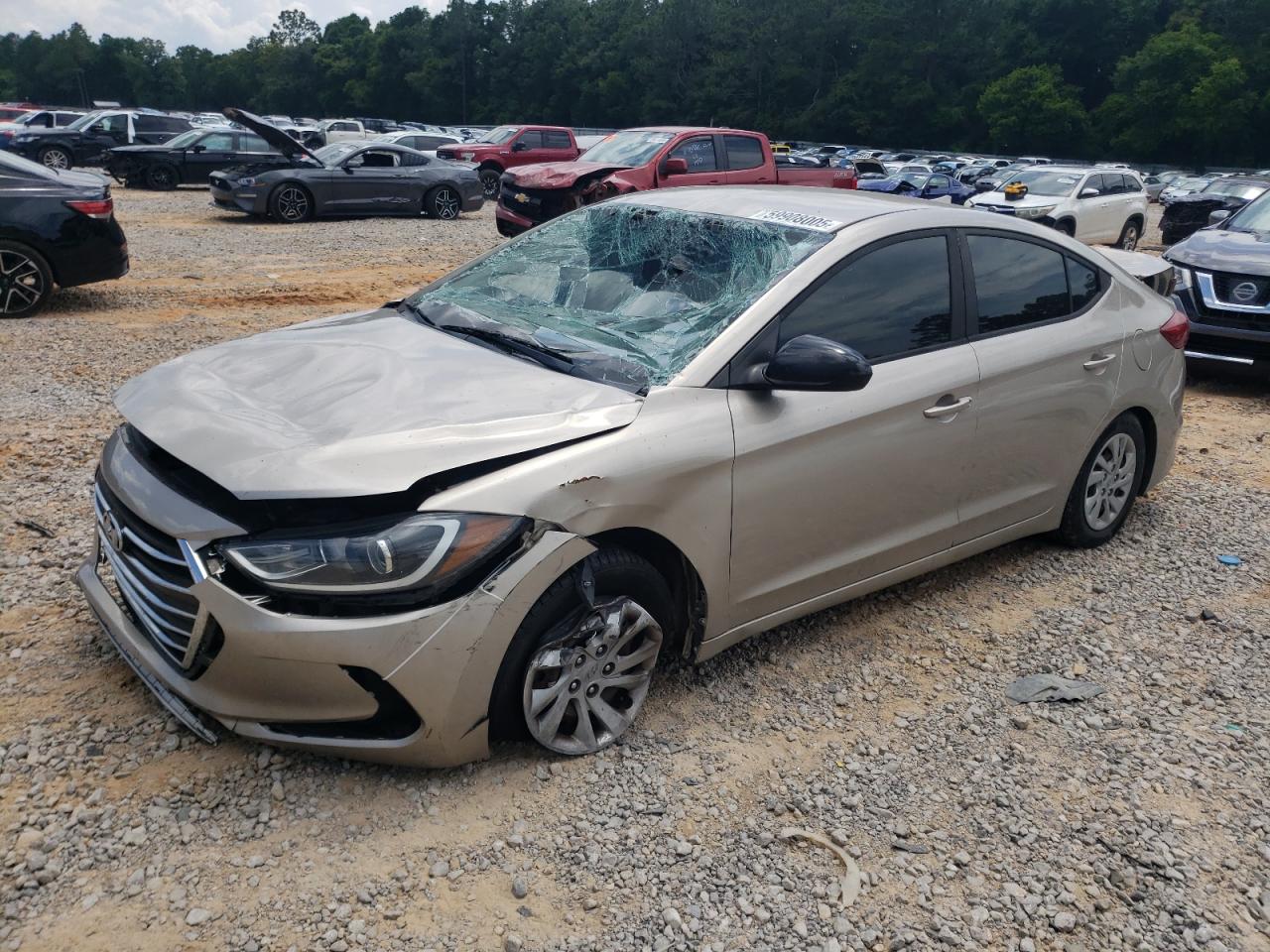2017 Hyundai Elantra VIN KMHD74LF7HU083897 photo 1