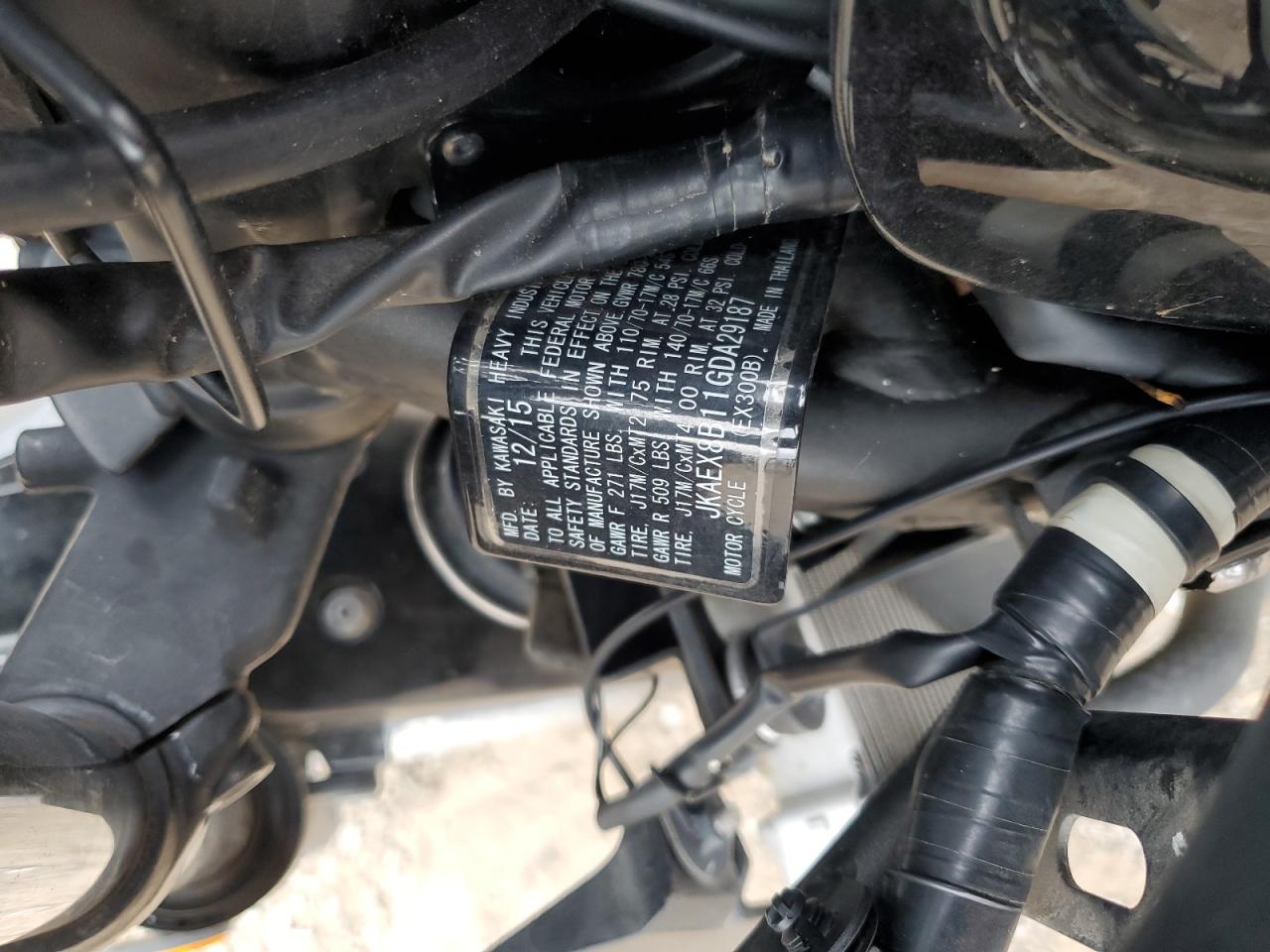 2016 Kawasaki Ex300 b VIN JKAEX8B11GDA29187 photo 8