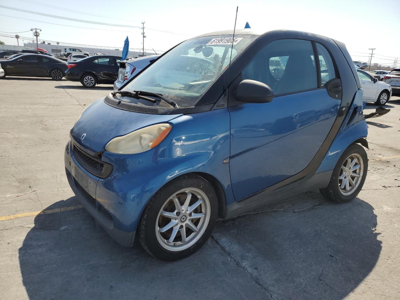 2009 Smart Fortwo VIN WMEEJ31X59K218647 photo 1