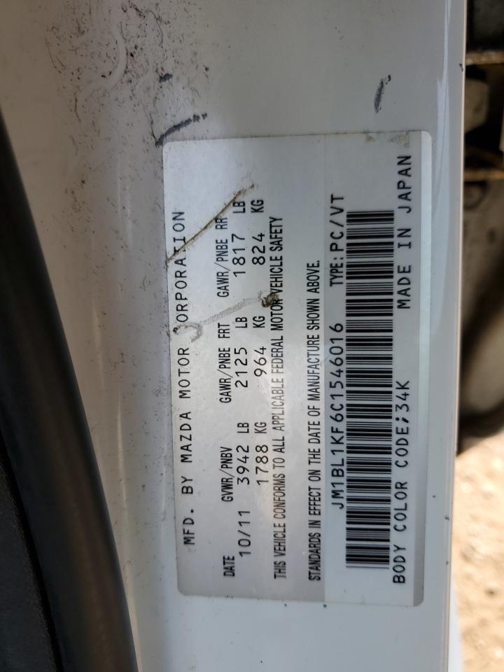 2012 MAZDA 3 i VIN JM1BL1KF6C1546016 photo 12