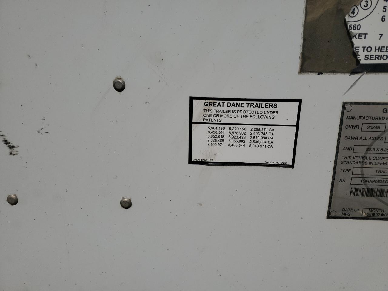 2016 GREAT Trailers VIN 1GRAP0626GK258312 photo 8