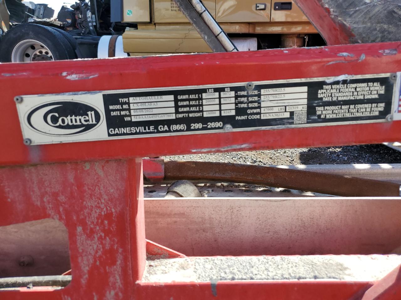 2023 COTTRELL Trailer VIN 5E0AA1645PG697801 photo 7
