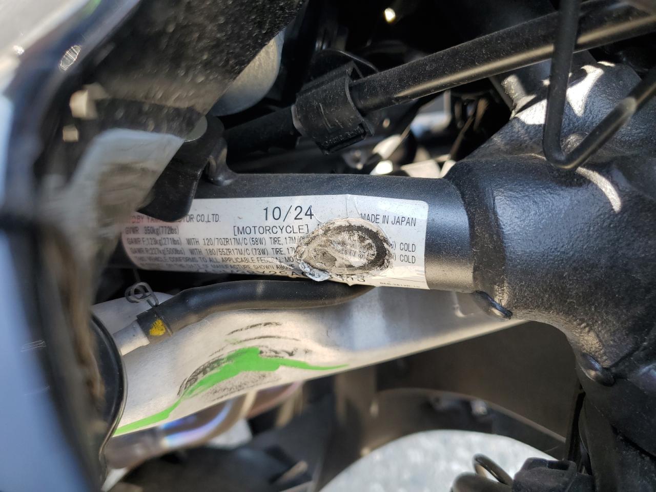 2025 YAMAHA Yzfr7 VIN JYARM38Y2SA003353 photo 9