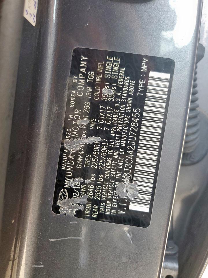 2018 Hyundai Tucson VIN KM8J3CA42JU728455 photo 12