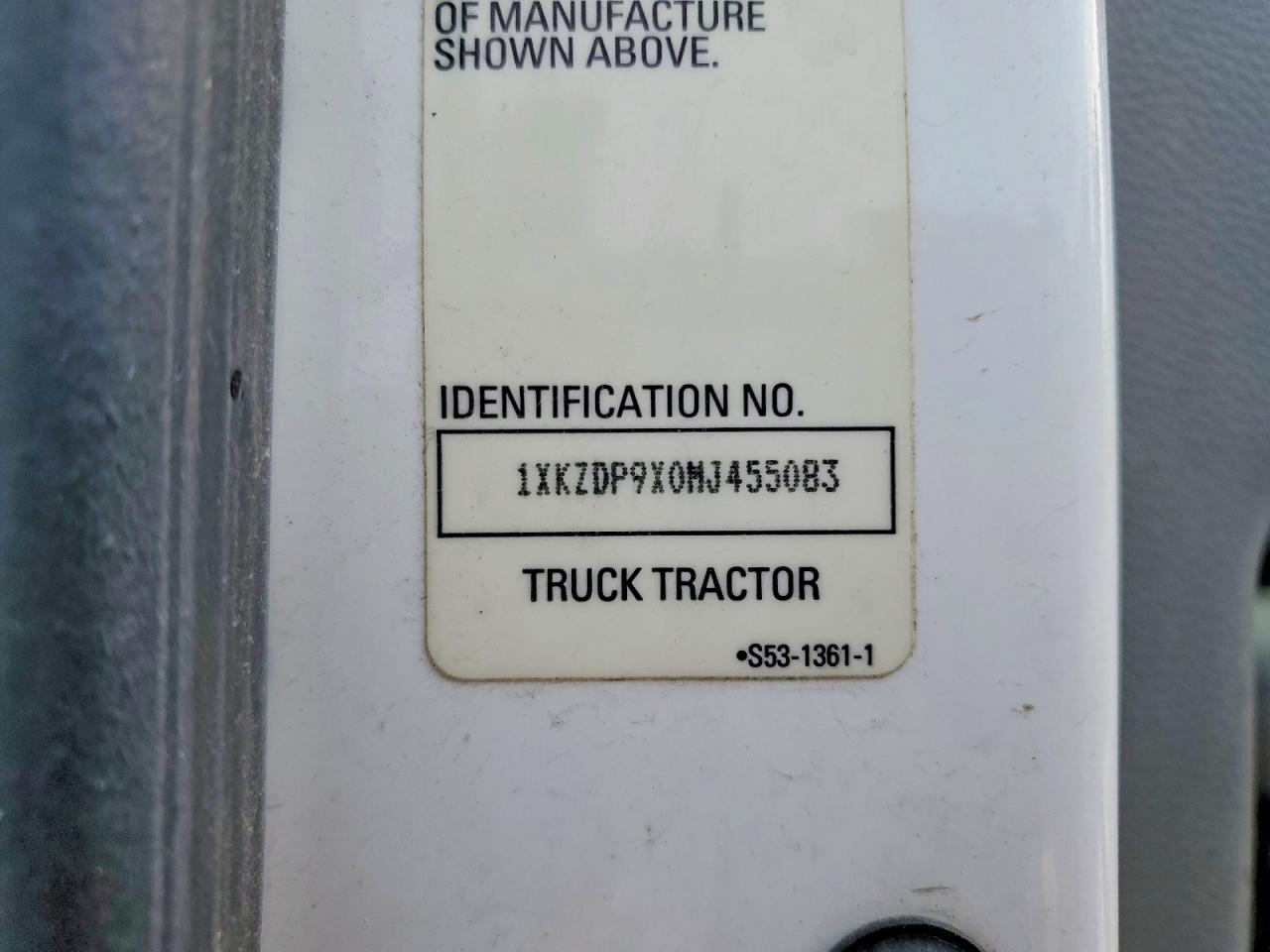 2021 KENWORTH All other VIN 1XKZDP9X0MJ455083 photo 10