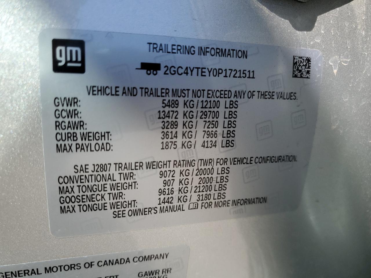 2023 CHEVROLET Silverado k3500 VIN 2GC4YTEY0P1721511 photo 12