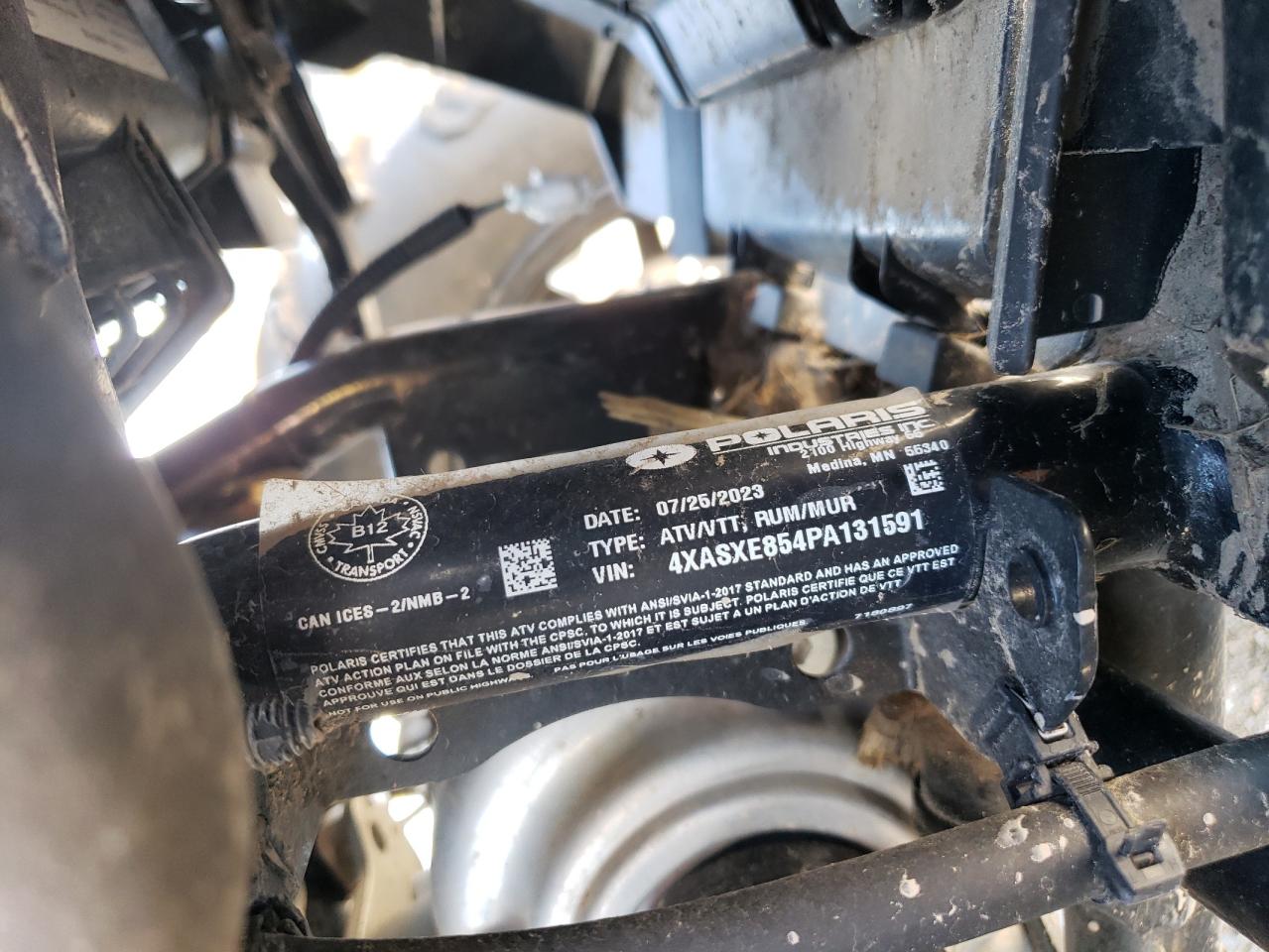 2023 POLARIS SPORTSMAN 850 PREMIUM VIN 4XASXE854PA131591 photo 10