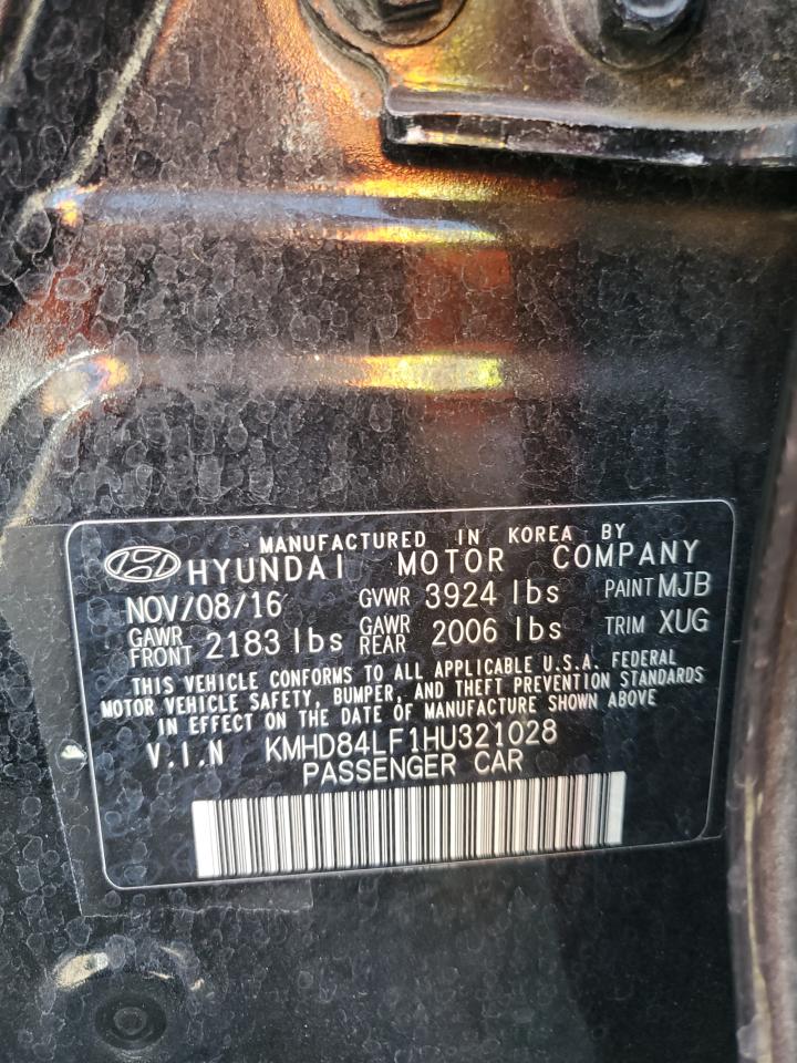 2017 Hyundai Elantra se VIN KMHD84LF1HU321028 photo 12